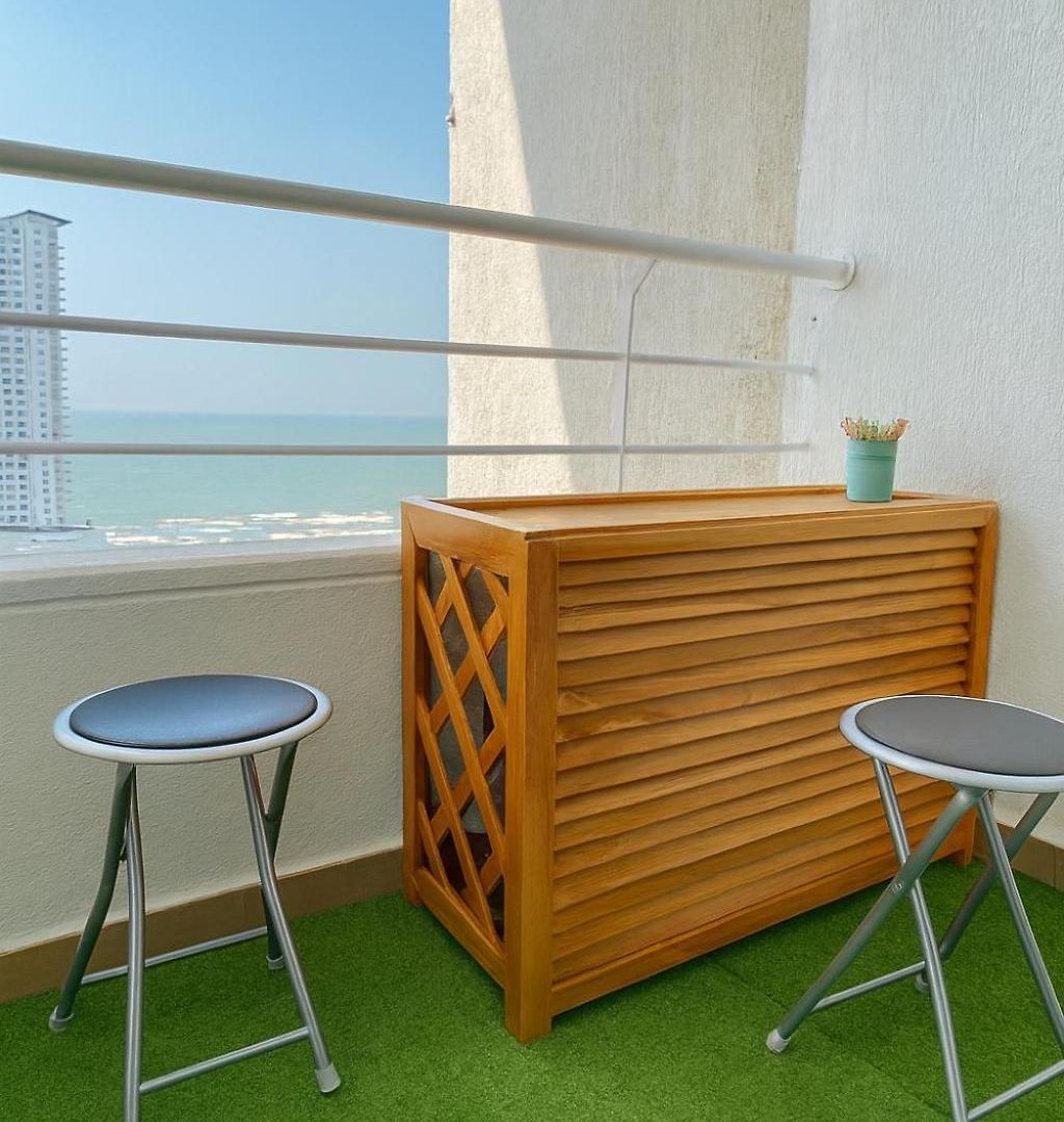 Apartment Lindo Apto Vista Al Mar,central Y Piscina Rooftop