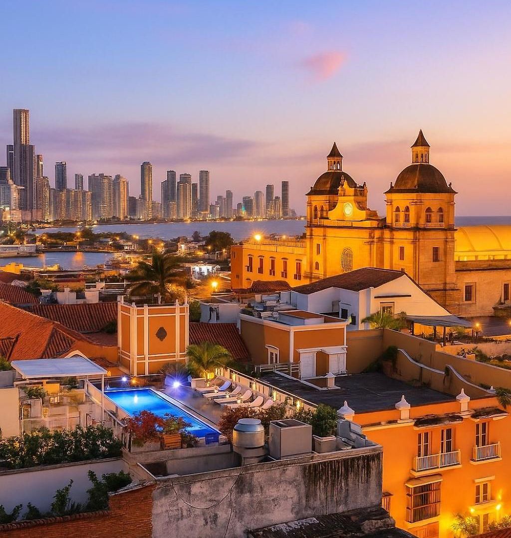 Lindo Apto Vista Al Mar,central Y Piscina Rooftop Cartagena
