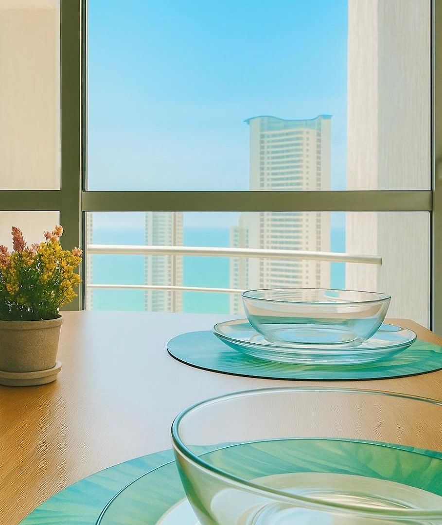 Apartment Lindo Apto Vista Al Mar,central Y Piscina Rooftop