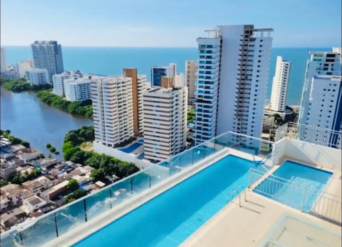 Apartamento Lindo Apto Vista Al Mar,central Y Piscina Rooftop *